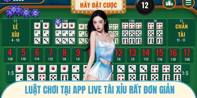 Luật chơi tại App live tài xỉu rất đơn giản