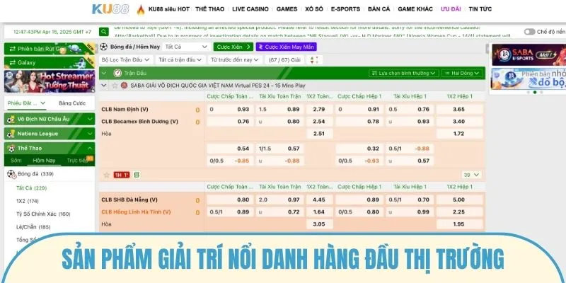 Sản phẩm giải trí nổi danh hàng đầu thị trường