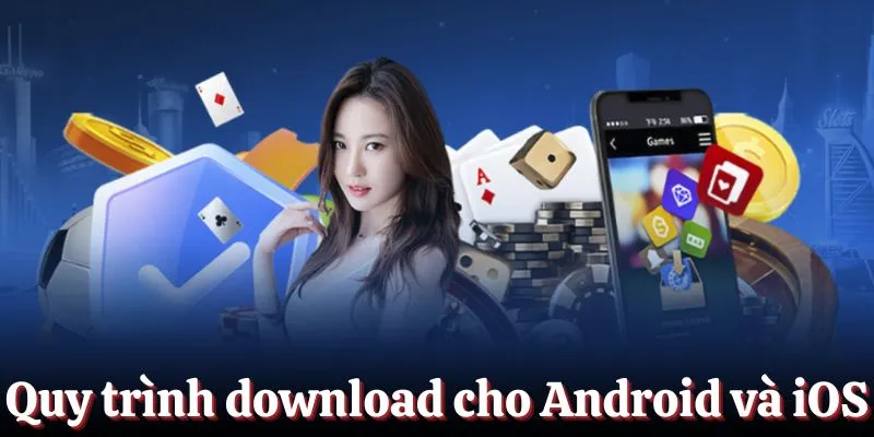 Quy trình download cho thiết bị Android và iOS